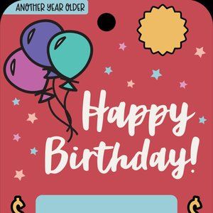 Happy Birthday - Another Year Older - Celebration Money Card Holder Unique Gift